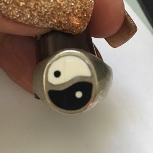Yin Yang .925 Sterling Silver Ring